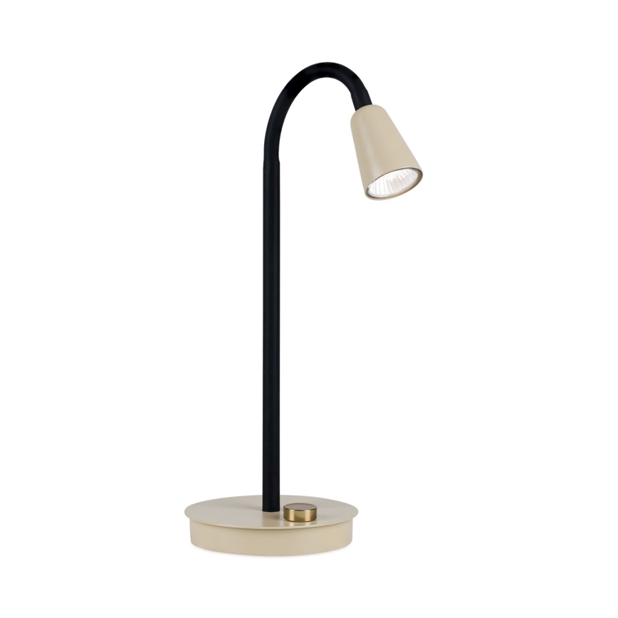 Dimmbar, flexible Tischlampe DOTTY 1xGU10/10W/230V Beige/Schwarz