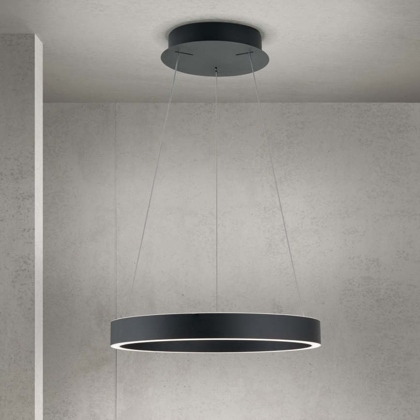 LED-dimmbare Pendelleuchte an Kabel KOLK LED/40W/230V 2700/3000/4000K Ø 40 cm schwarz