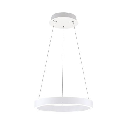KOLK LED-dimmbare Pendelleuchte an Kabel, LED/40W/230V, 2700/3000/4000K, Ø 40 cm, weiß