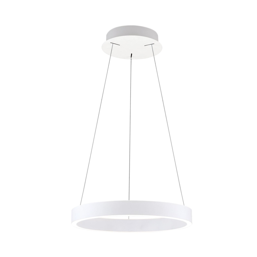 KOLK LED-dimmbare Pendelleuchte an Kabel, LED/40W/230V, 2700/3000/4000K, Ø 40 cm, weiß
