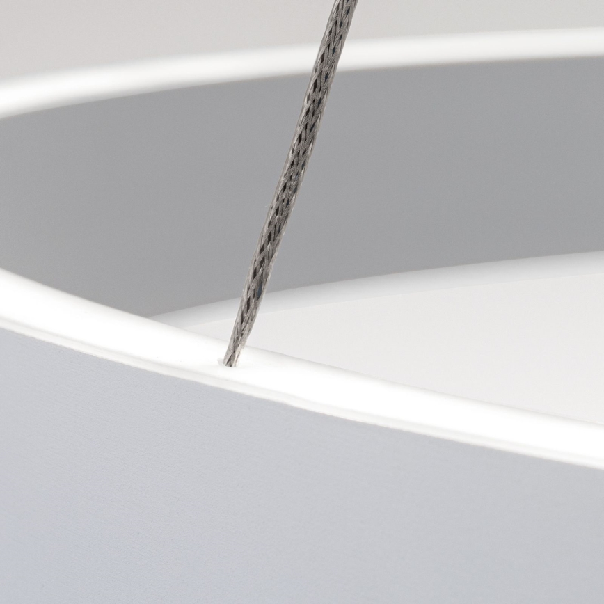 KOLK LED-dimmbare Pendelleuchte an Kabel, LED/40W/230V, 2700/3000/4000K, Ø 40 cm, weiß