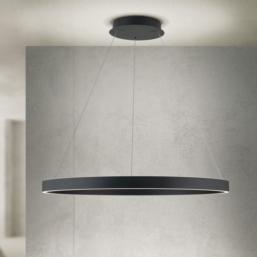 LED-dimmbare Pendelleuchte an Kabel KOLK LED/80W/230V 2700/3000/4000K Ø 80 cm schwarz