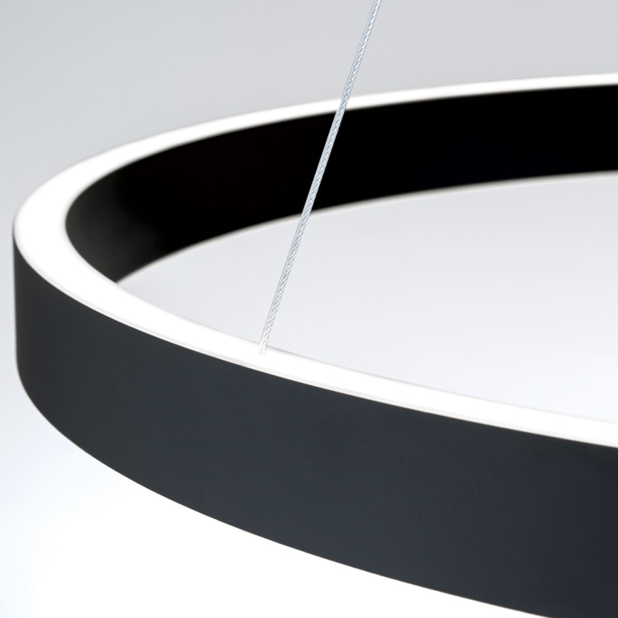 LED-dimmbare Pendelleuchte an Kabel KOLK LED/80W/230V 2700/3000/4000K Ø 80 cm schwarz