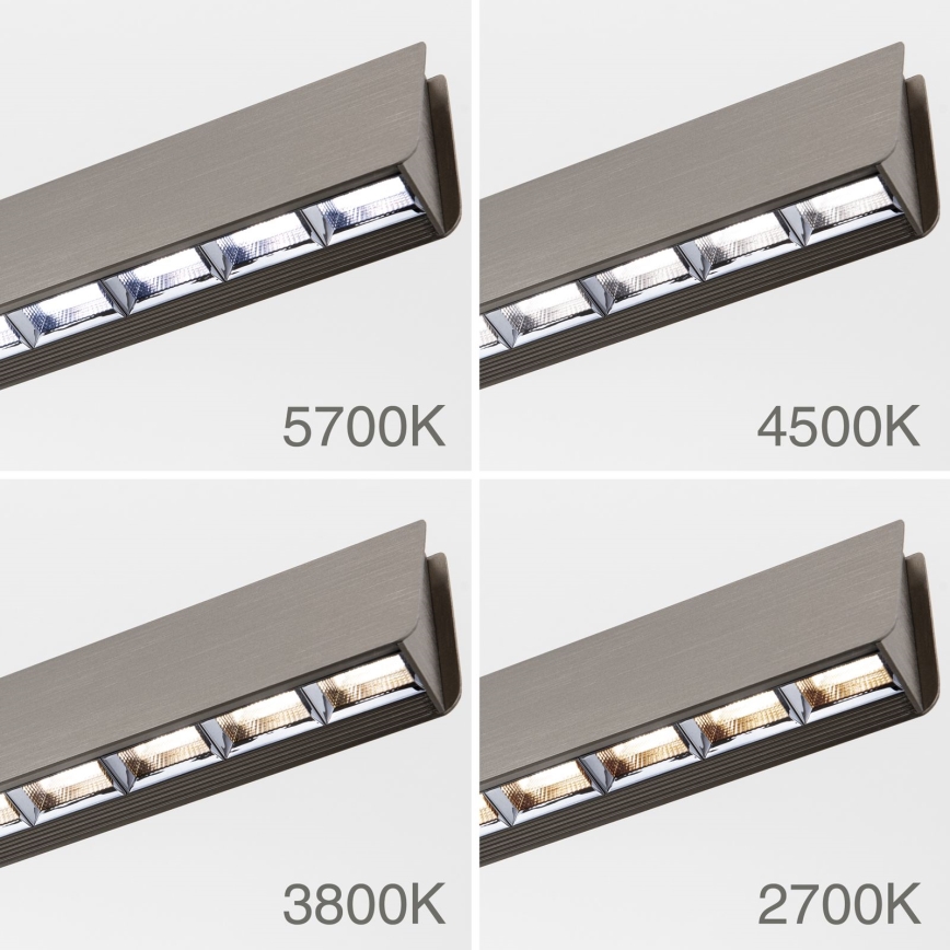 LED dimmbare Hängeleuchte an Seil TARA LED/44W/230V 2700/3800/4500/5700K mattchrom