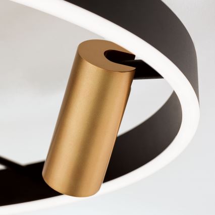 Dimmbare LED-Deckenleuchte BERLIN LED/50W/230V schwarz/gold