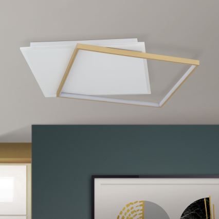 Dimmbare LED-Deckenleuchte EMANUEL LED/50W/230V weiß/golden