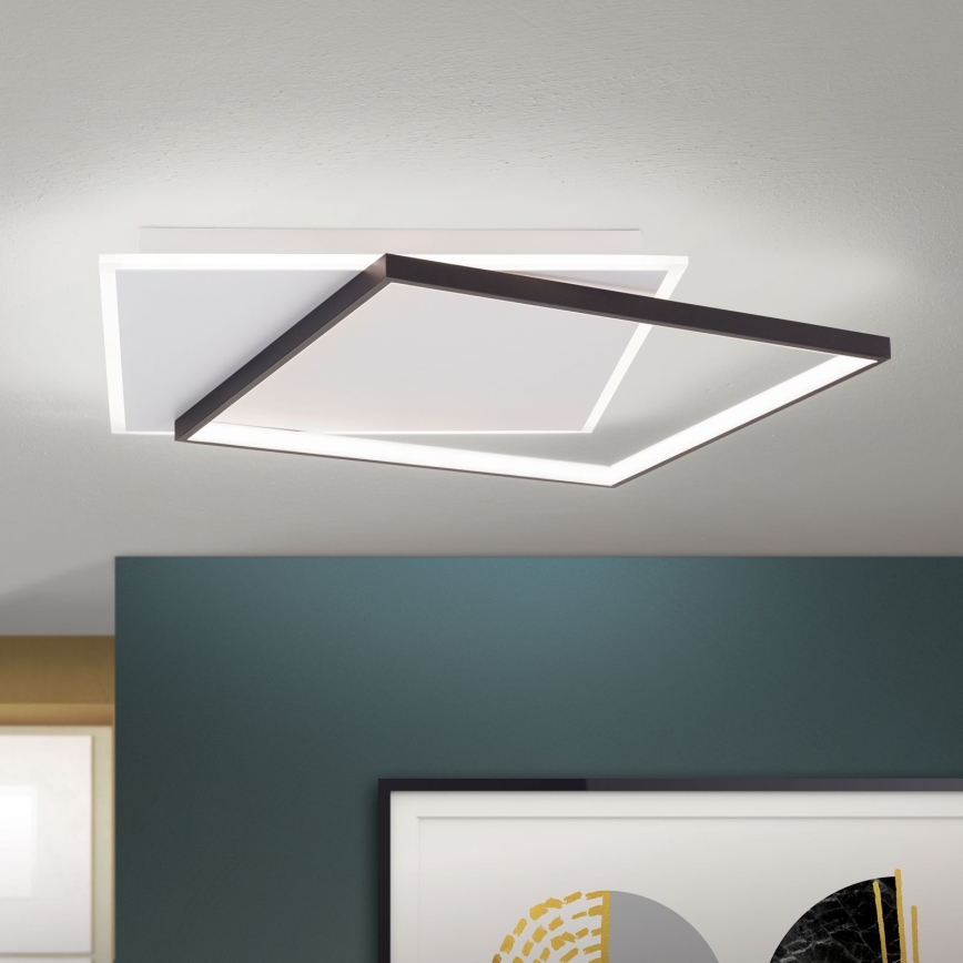 Dimmbare LED-Deckenleuchte EMANUEL LED/50W/230V weiß/schwarz