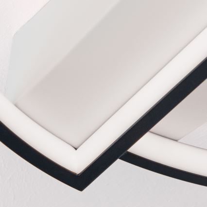 Dimmbare LED-Deckenleuchte OLGA LED/28W/230V schwarz/weiß