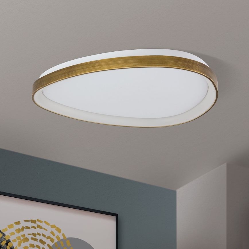 LED-Deckenleuchte CHARLIE LED/48W/230V d 65 cm golden