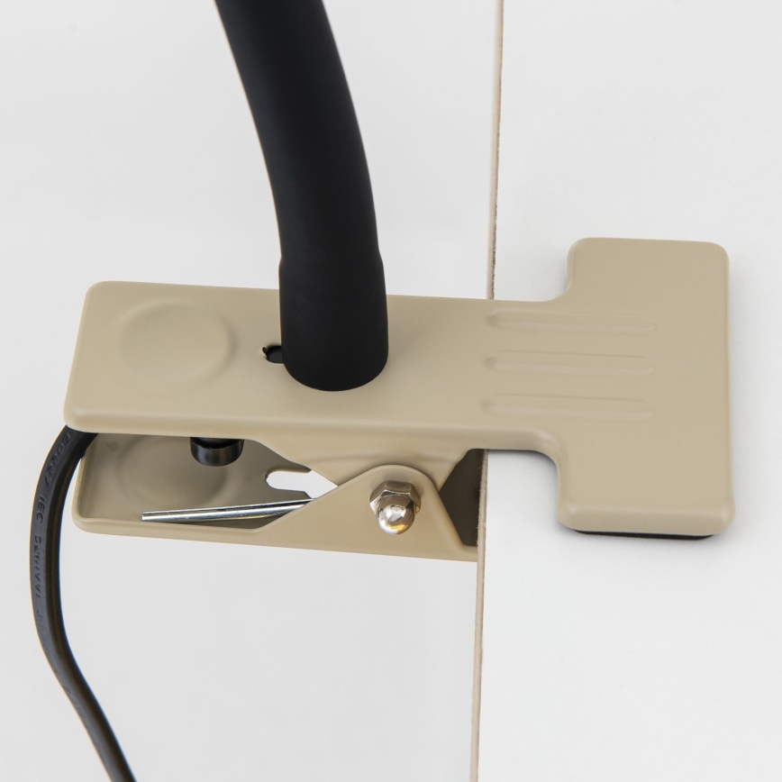 Flexible Tischlampe mit Klemme DOTTY 1xGU10/10W/230V beige/schwarz