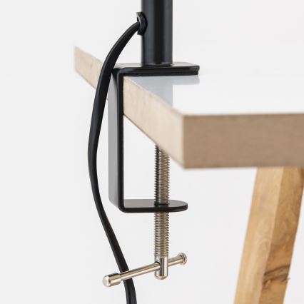 Flexible Tischlampe mit Klemme DOTTY 1xGU10/10W/230V Messing/Schwarz