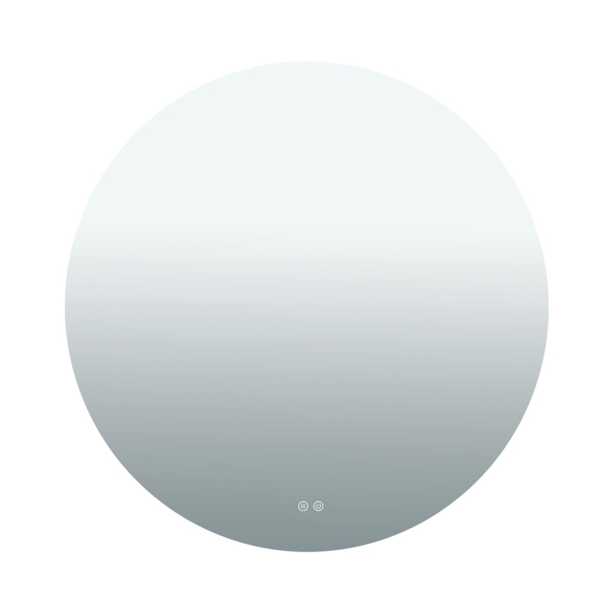 LED-beheizter Wandspiegel für das Badezimmer mit Hintergrundbeleuchtung FOCUS LED/27W/230V 3000/4200/6000K Ø 80 cm IP44