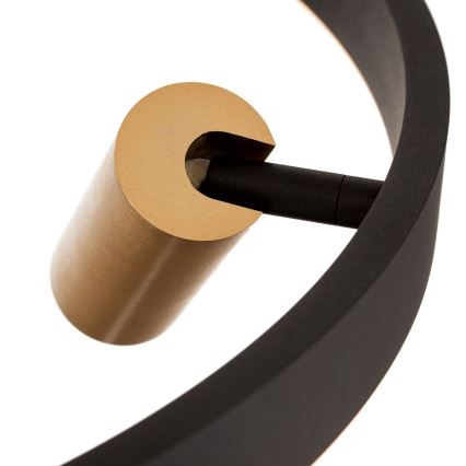 LED-dimmbare Pendelleuchte an Kabel BERLIN LED/50W/230V schwarz/gold