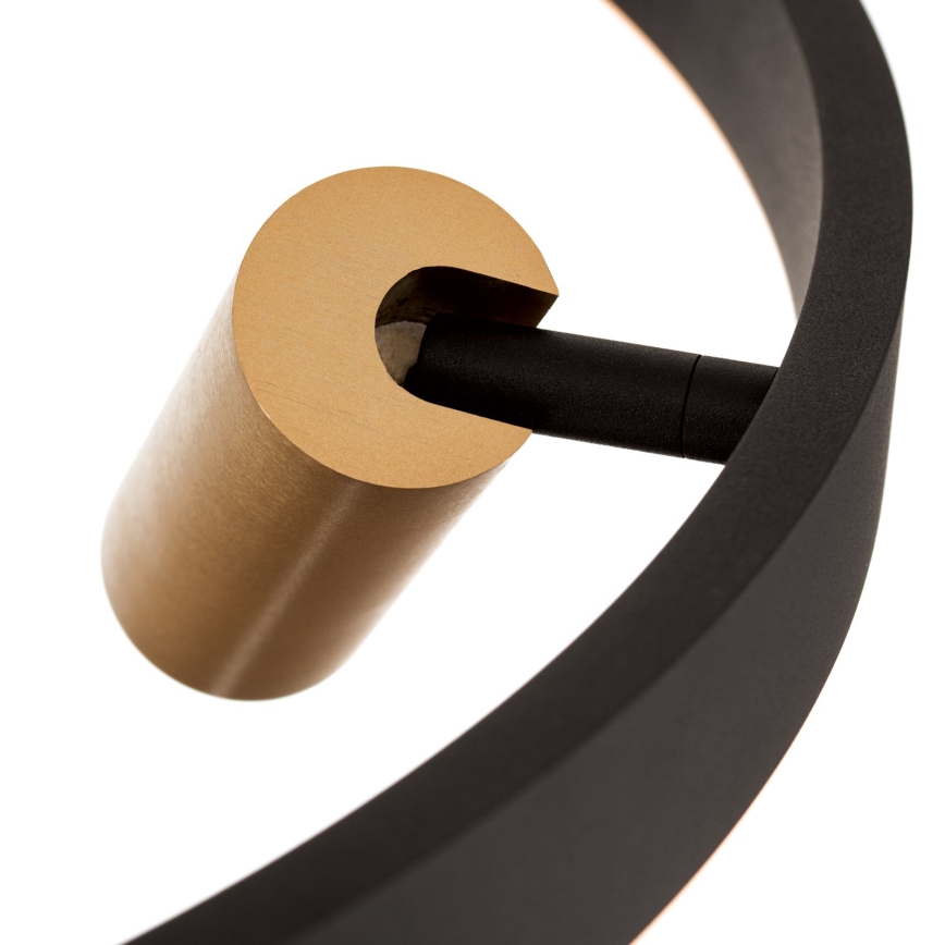 LED-dimmbare Pendelleuchte an Kabel BERLIN LED/50W/230V schwarz/gold