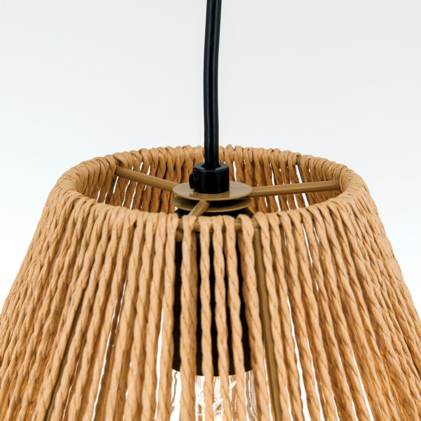 Hängeleuchte JUNGLE 1xE27/40W/230V d 31 cm Hanf