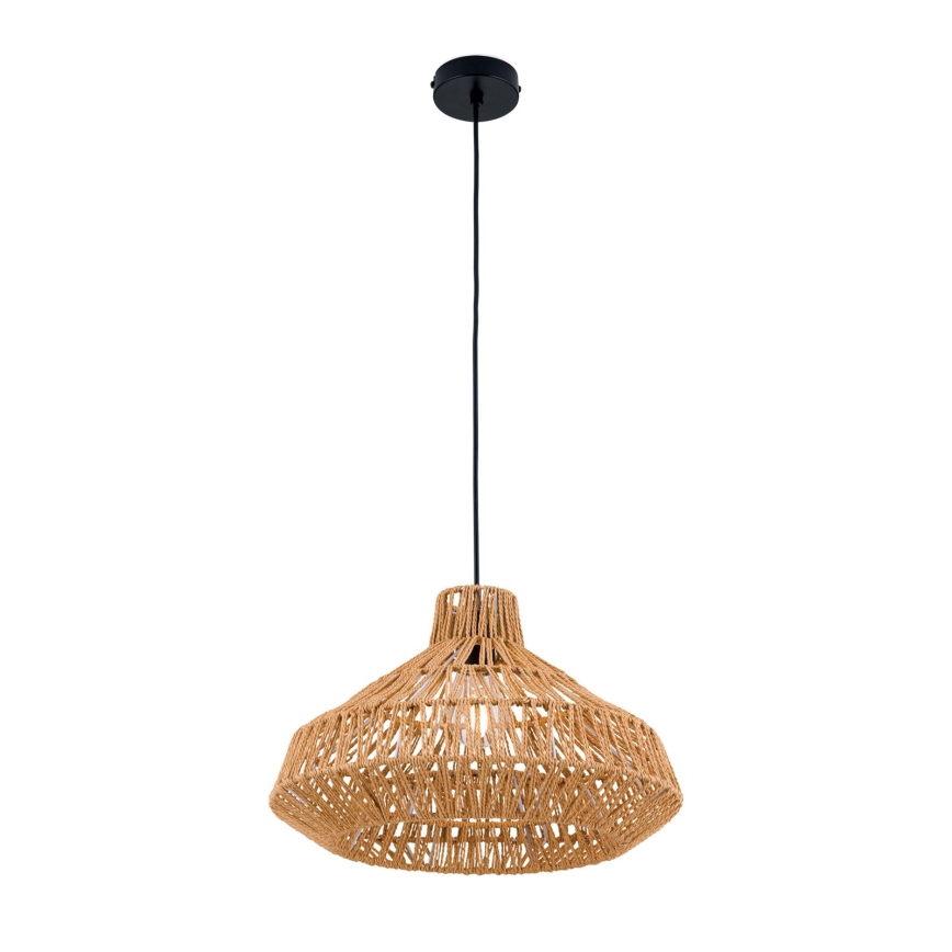 Hängeleuchte BASKET 1xE27/40W/230V d 40 cm Hanf