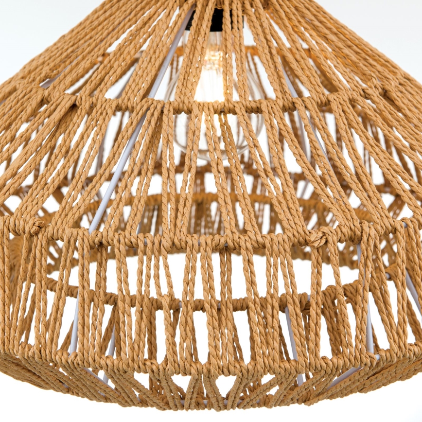 Hängeleuchte BASKET 1xE27/40W/230V d 40 cm Hanf