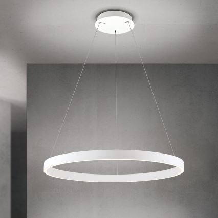 dimmbare LED-Pendelleuchte an Kabel KOLK LED/80W/230V 2700/3000/4000K Ø 80 cm weiß