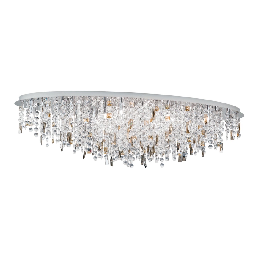 Kristall-Deckenleuchte CRYSTALRIVER 21xG9/40W/230V glänzendes Chrom