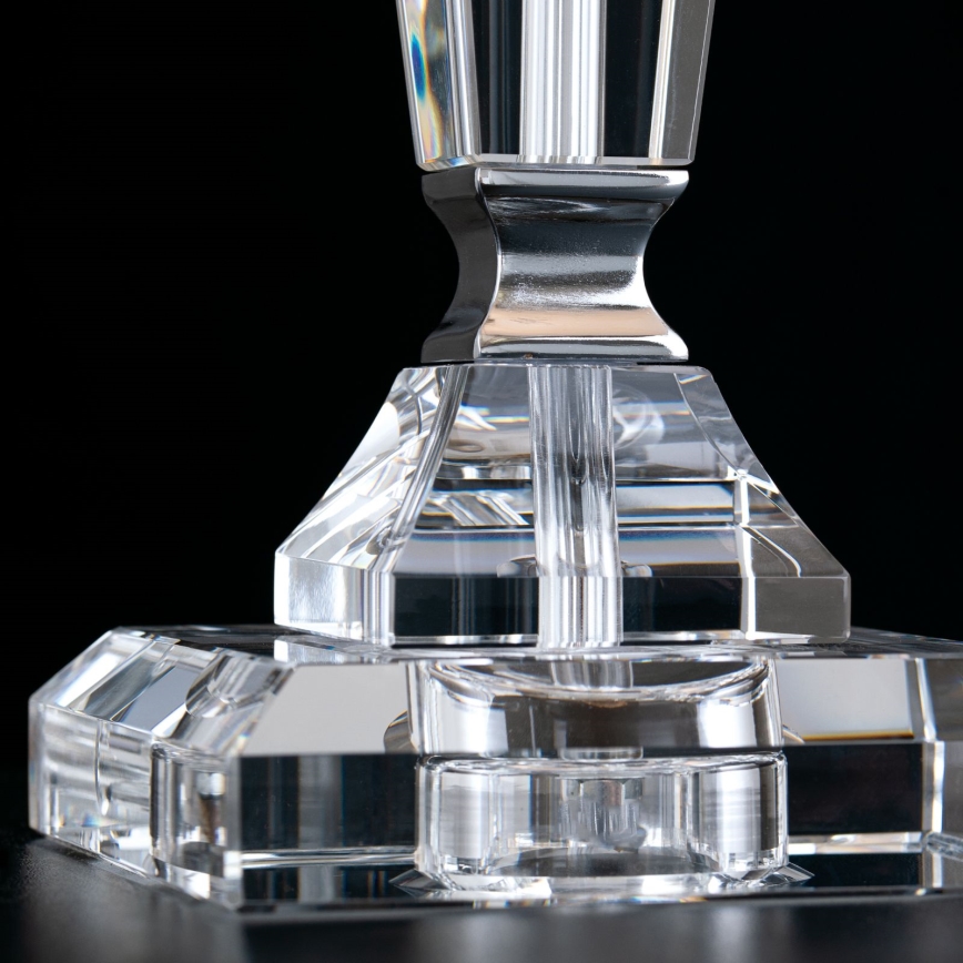 Kristall-Tischleuchte VERONIQUE 1xE27/60W/230V weiß/klar