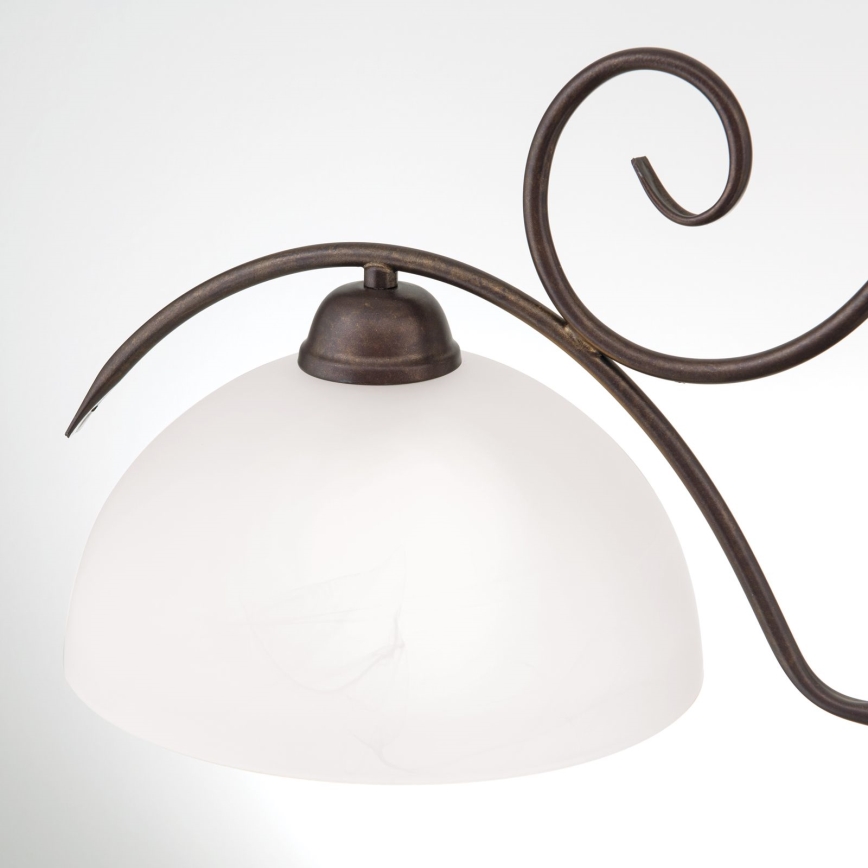 Kronleuchter mit Kette RULA 2xE27/40W/230V weiß/bronze