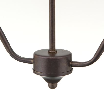 Kronleuchter mit Kette RULA 2xE27/40W/230V weiß/bronze