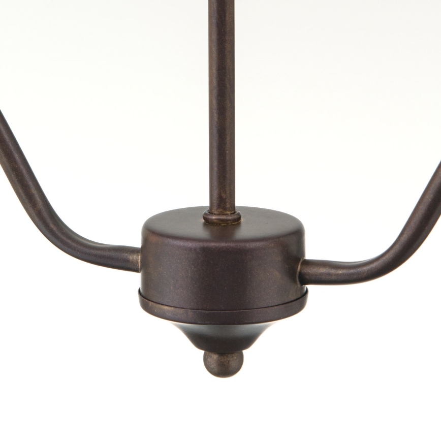Kronleuchter mit Kette RULA 2xE27/40W/230V weiß/bronze