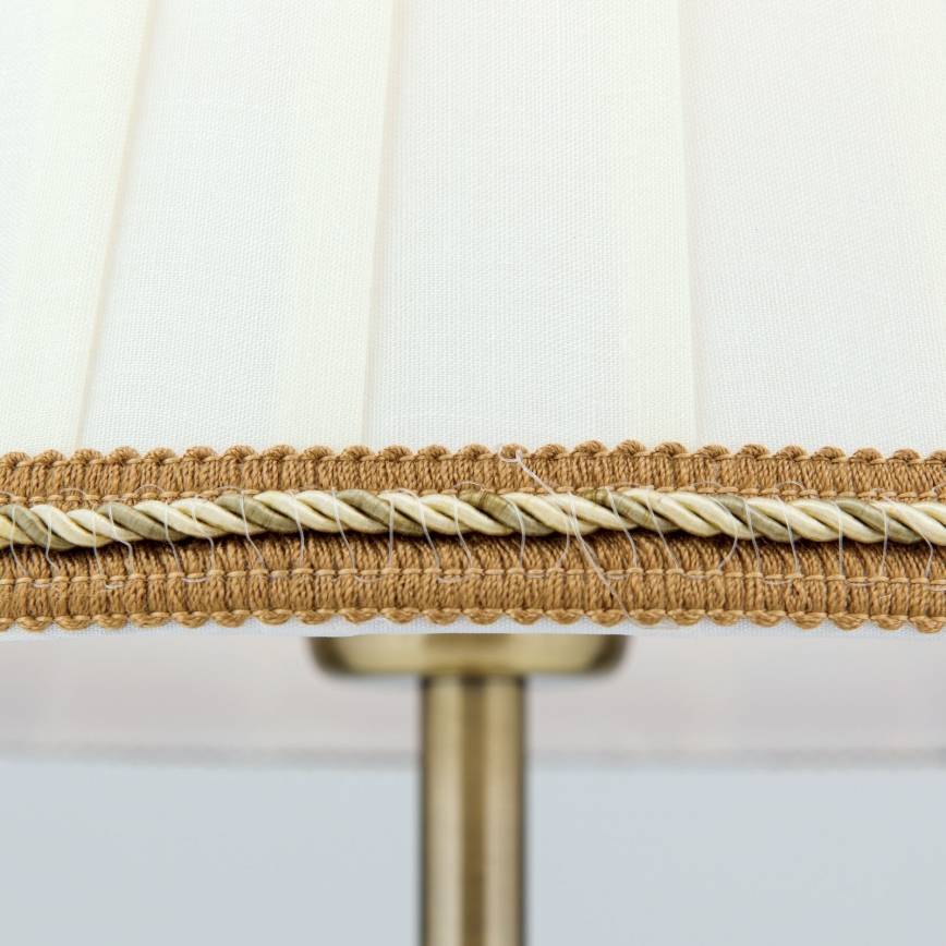 Tischleuchte TONIA 1xE27/60W/230V d 25 cm weiß/bronzen
