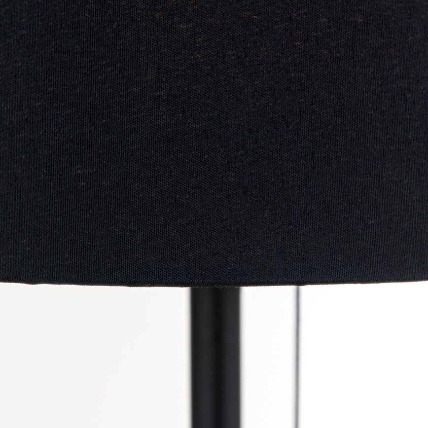 Tischleuchte mit USB-Anschluss LUDWIG 1xE27/40W/230V 50 cm schwarz