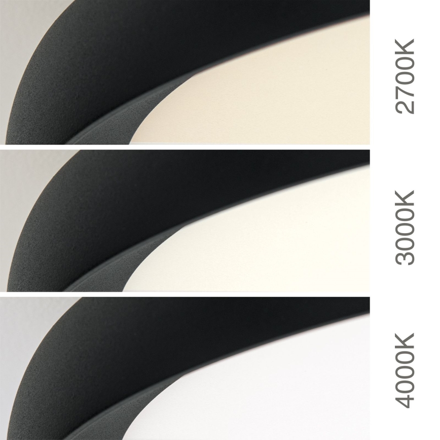 LED-Deckenleuchte KANT LED/30W/230V 2700/3000/4000K Ø 40 cm schwarz