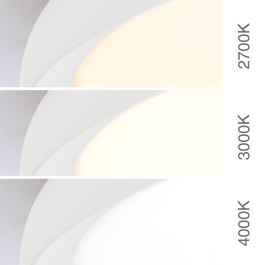 LED-Deckenleuchte KANT, 66 W, 230 V, 2700/3000/4000 K, Ø 80 cm, weiß