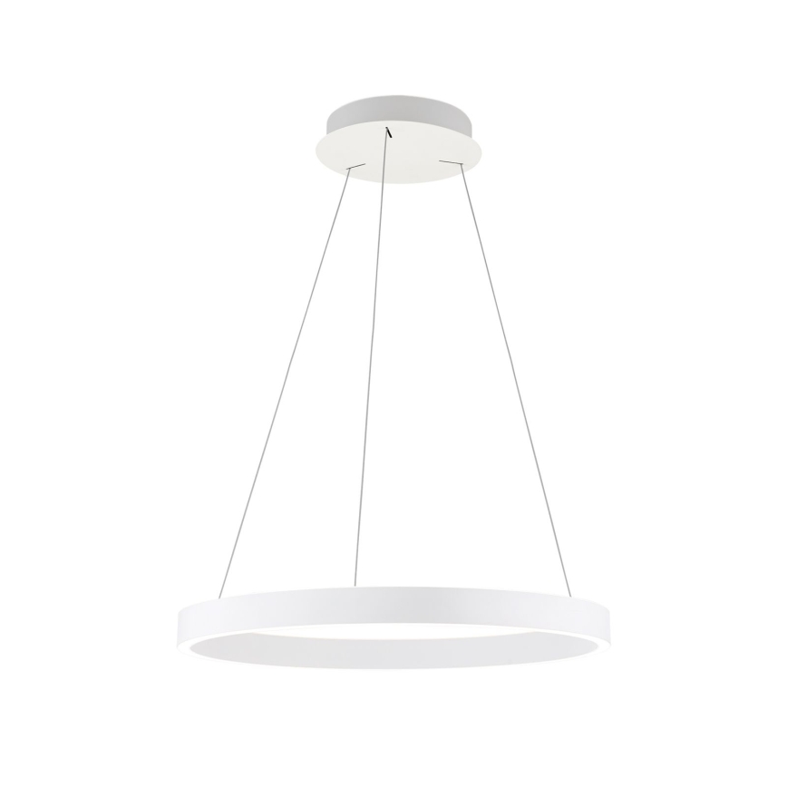 LED dimmbare Pendelleuchte mit Seilaufhängung KOLK LED/60W/230V 2700/3000/4000K Ø 60 cm weiß