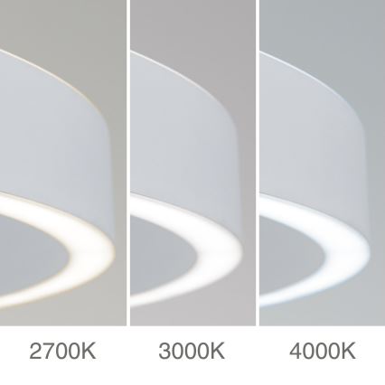 LED dimmbare Pendelleuchte mit Seilaufhängung KOLK LED/60W/230V 2700/3000/4000K Ø 60 cm weiß