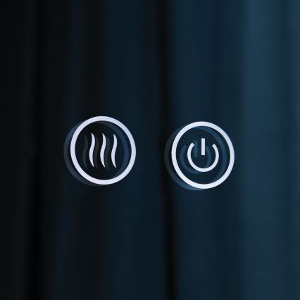 Beheizter LED-Wandspiegel für das Badezimmer mit integrierter Beleuchtung FOCUS LED/30W/230V 3000/4200/6000K Ø 100 cm IP44