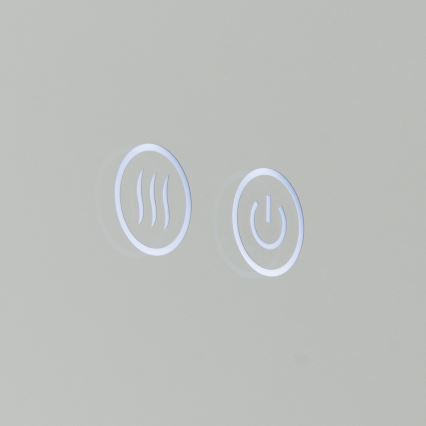 LED Badezimmer-Wandspiegel mit beheizter Oberfläche und Hintergrundbeleuchtung FOCUS LED/25W/230V 3000/4200/6000K Ø 60 cm IP44