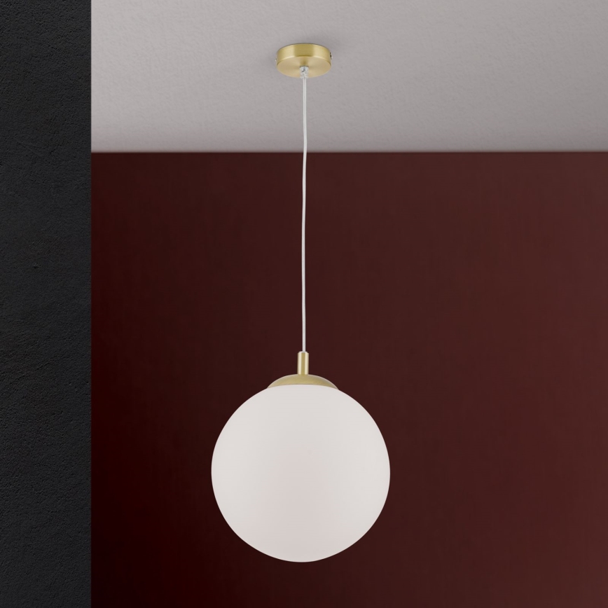 Pendelleuchte MADIS 1xE27/60W/230V goldfarben