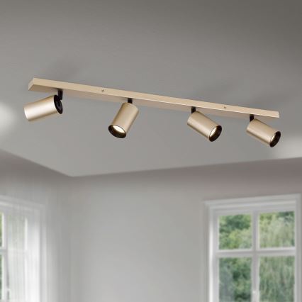 Spotleuchte SEAN 4xGU10/13W/230V goldfarben