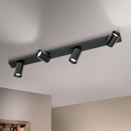 Spotleuchte SEAN 4xGU10/13W/230V schwarz