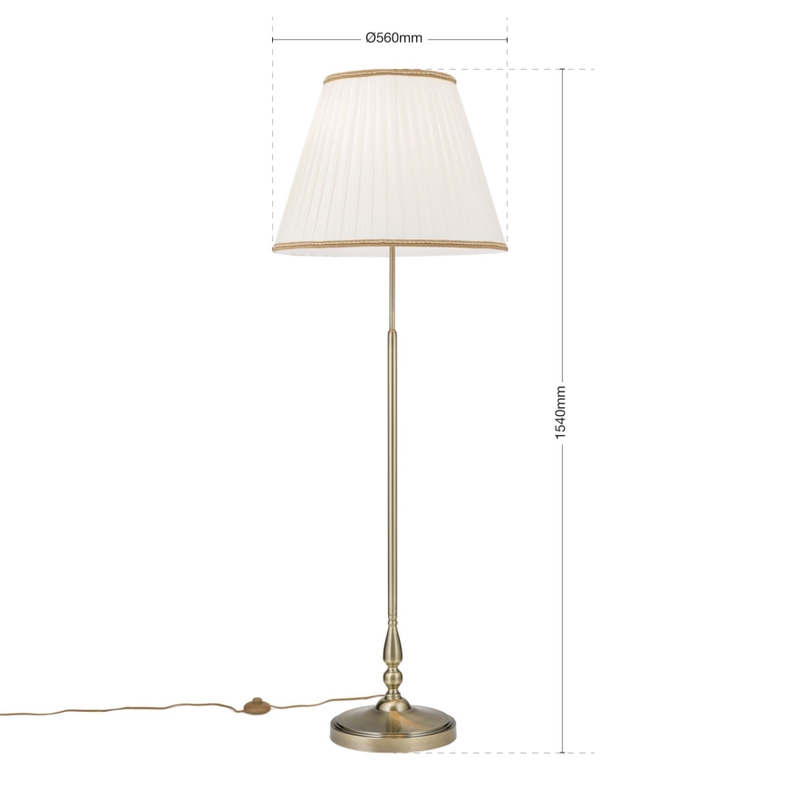 Stehleuchte TONIA 2xE27/60W/230V 154 cm weiß/bronzen