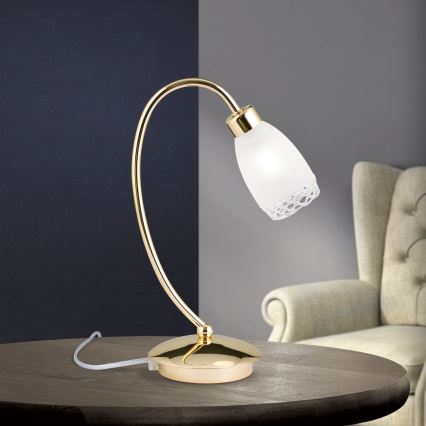 Tischlampe CARLA 1xG9/28W/230V gold