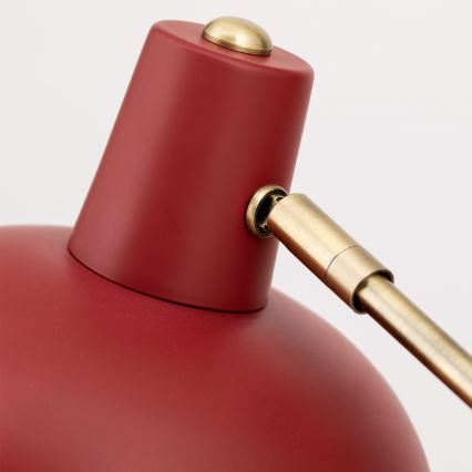 Tischleuchte FEDRA 1xE14/40W/230V rot/messing