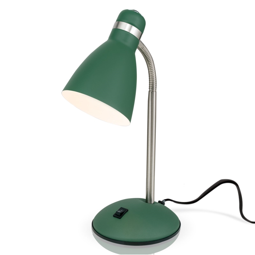 Tischlampe SCHOOL 1xE27/40W/230V grün/mattchrom