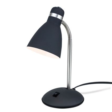 Tischlampe SCHOOL 1xE27/40W/230V schwarz/mattchrom
