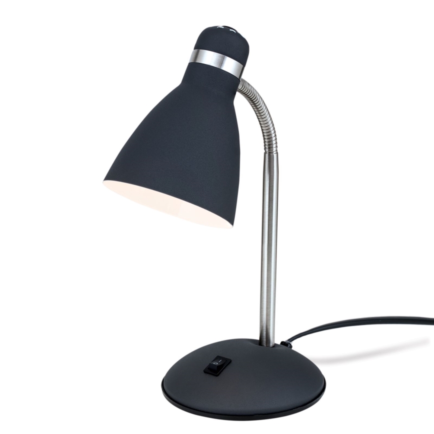 Tischlampe SCHOOL 1xE27/40W/230V schwarz/mattchrom