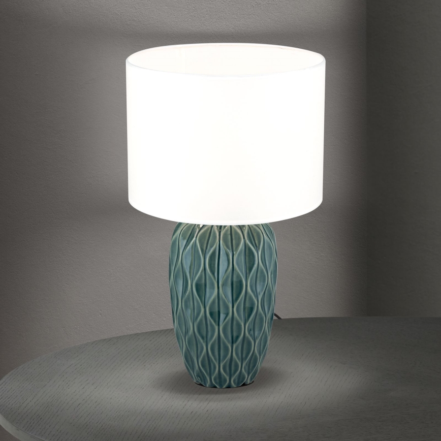 Tischlampe TORTUGA 1xE27/40W/230V grün/weiß