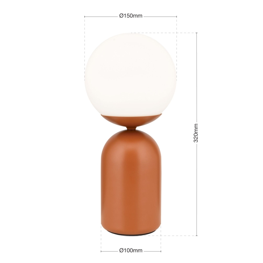 Tischleuchte STANLEY 1xE14/25W/230V Keramik/braun