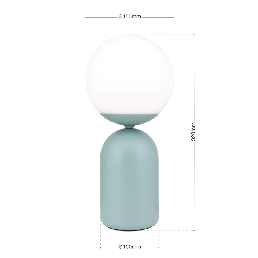 Tischleuchte STANLEY 1xE14/25W/230V Keramik/Minze