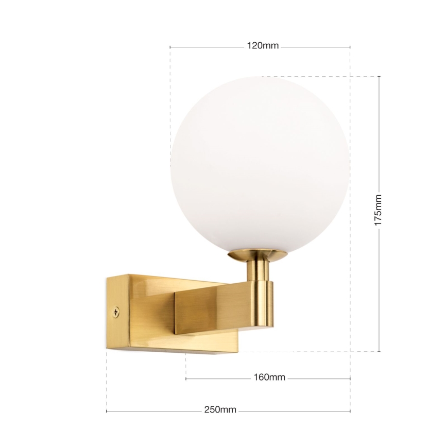 Badezimmer-Wandleuchte MARA 1xG9/20W/230V IP44 golden