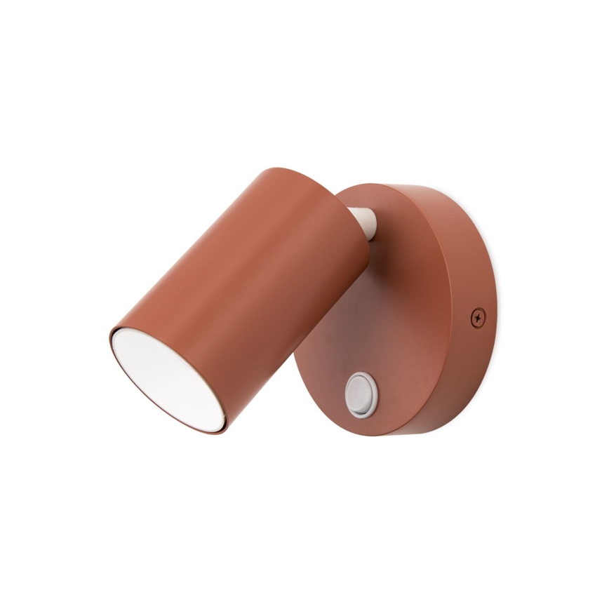 Wand-Spot PENN 1xGU10/13W/230V ziegelrot