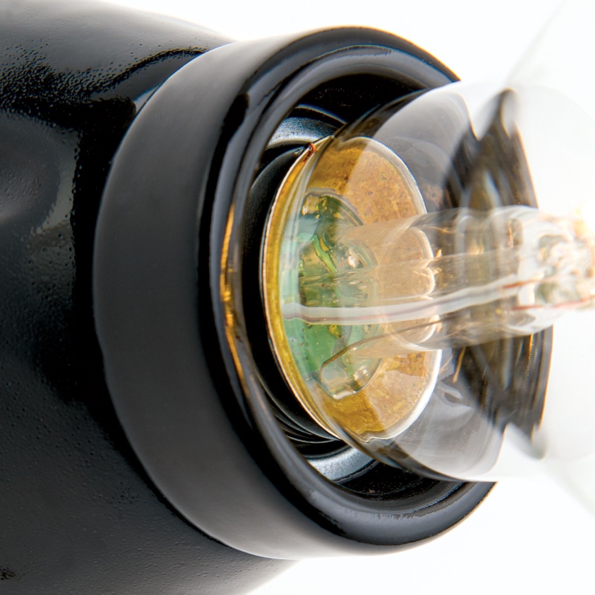 Wandleuchte FROST 1xE27/60W/230V schwarz